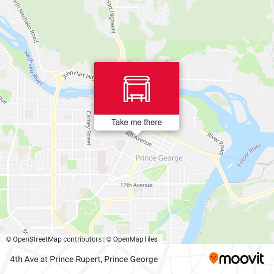 4th Ave at Prince Rupert map