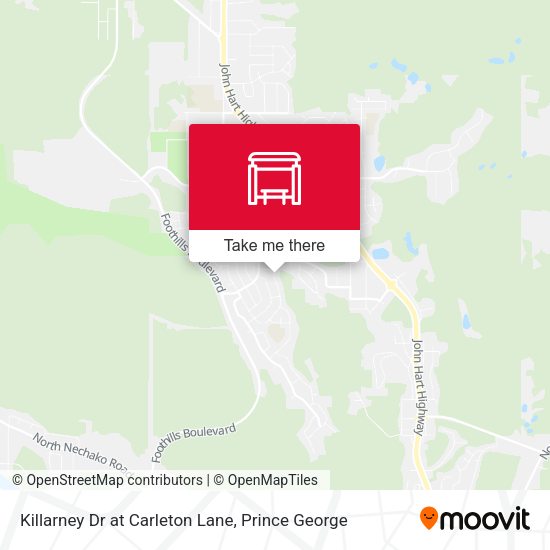 Killarney Dr at Carleton Lane map