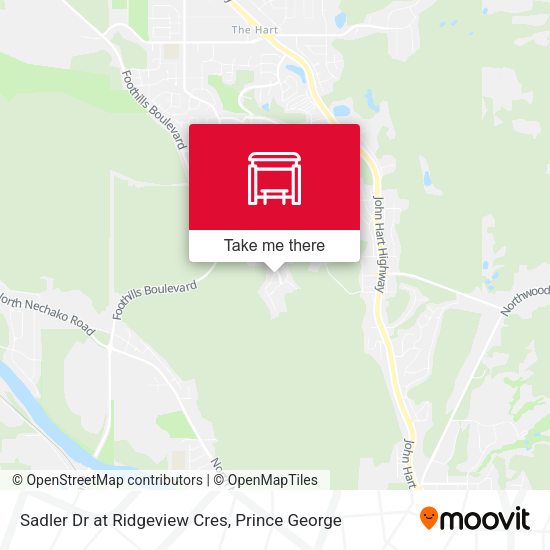 Sadler Dr at Ridgeview Cres map