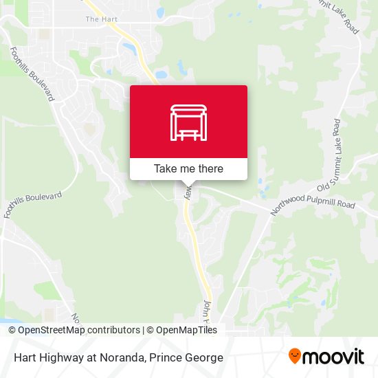 Hart Highway at Noranda map