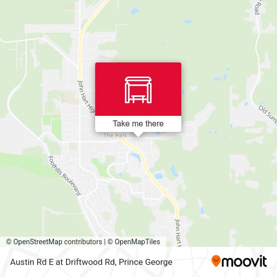 Austin Rd E at Driftwood Rd map