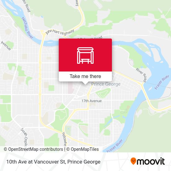 10th Ave at Vancouver St map