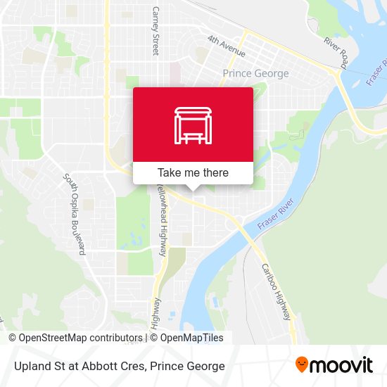 Upland St at Abbott Cres map