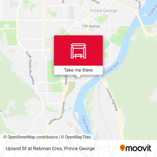 Upland St at Rebman Cres map