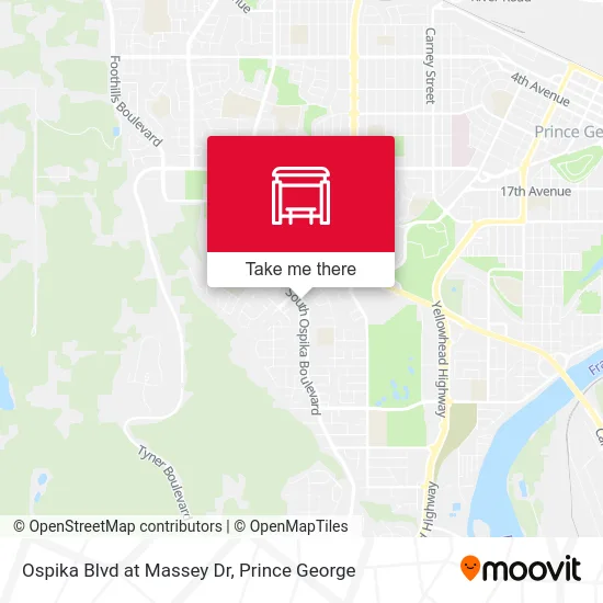 Ospika Blvd at Massey Dr map