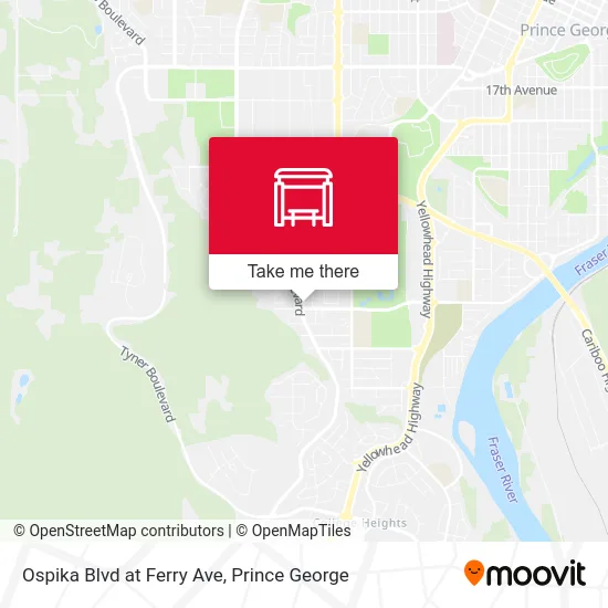 Ospika Blvd at Ferry Ave map