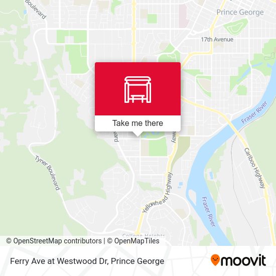 Ferry Ave at Westwood Dr map