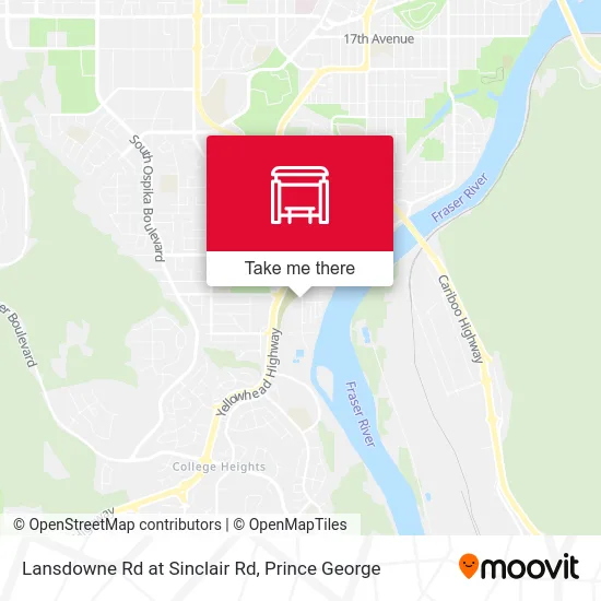 Lansdowne Rd at Sinclair Rd map