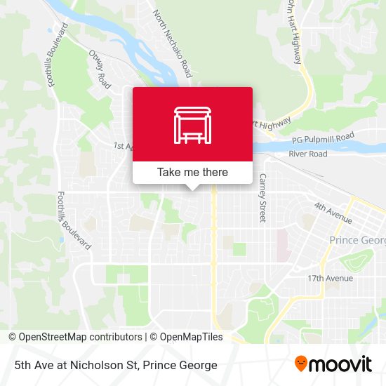 5th Ave at Nicholson St map