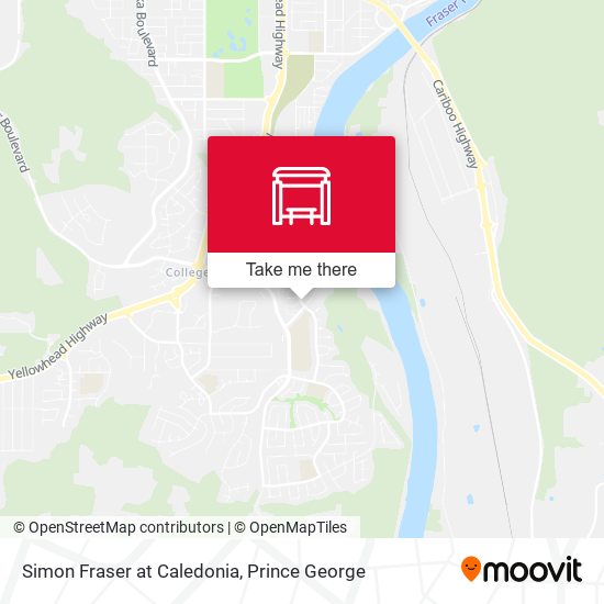 Simon Fraser at Caledonia map