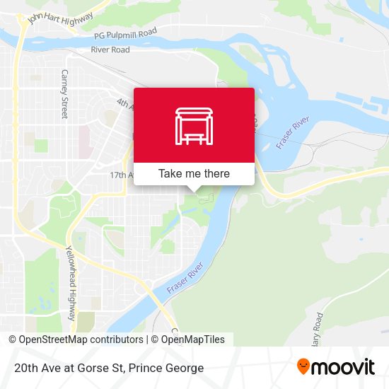 20th Ave at Gorse St map