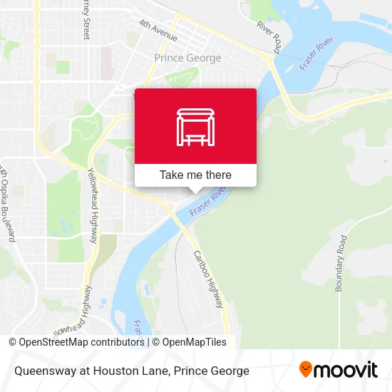Queensway at Houston Lane map