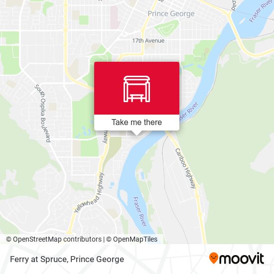 Ferry at Spruce map