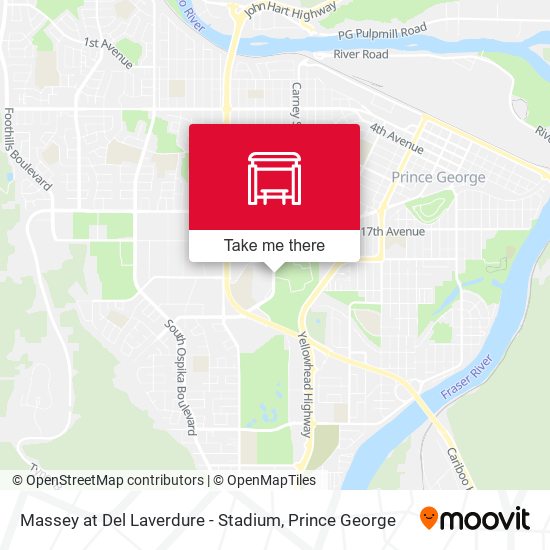 Massey at Del Laverdure - Stadium map