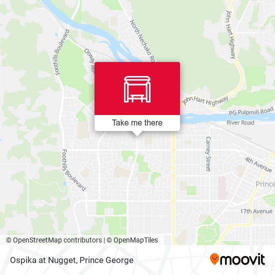 Ospika at Nugget map