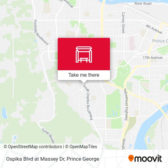 Ospika Blvd at Massey Dr map