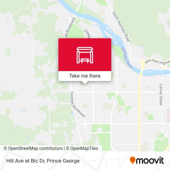 Hill Ave at Bic Dr map