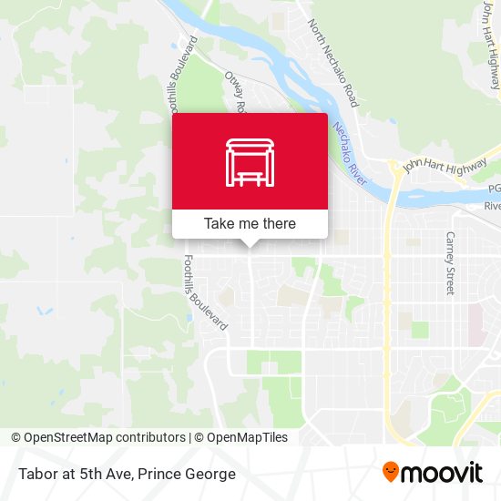Tabor at 5th Ave map