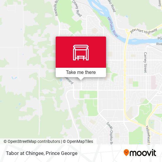 Tabor at Chingee map