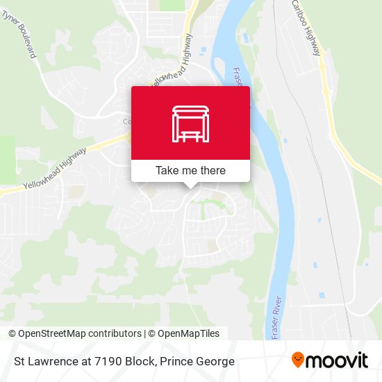 St Lawrence at 7190 Block map