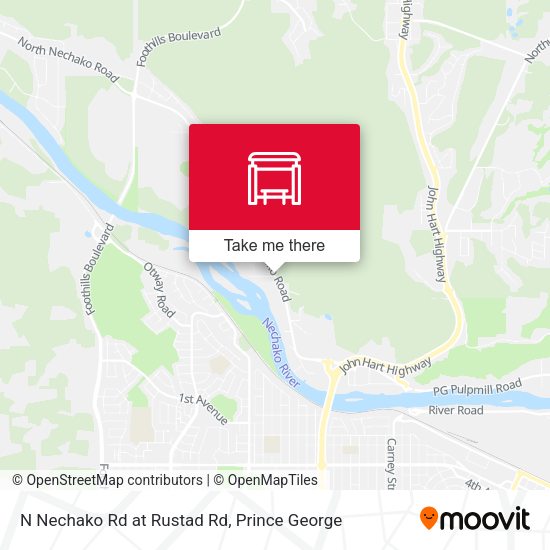 N Nechako Rd at Rustad Rd map