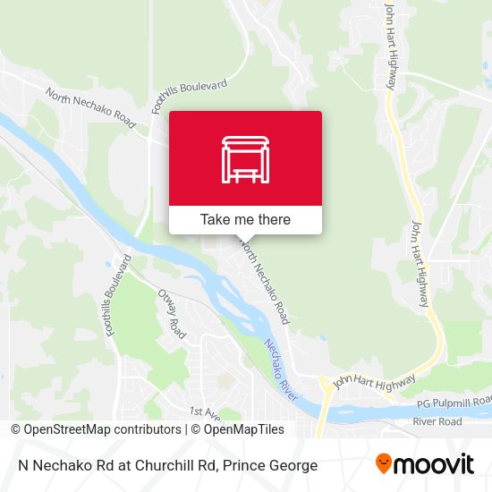 N Nechako Rd at Churchill Rd plan