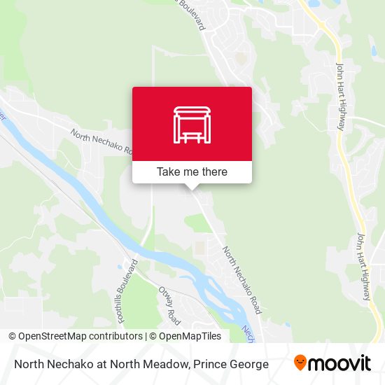 North Nechako at North Meadow map