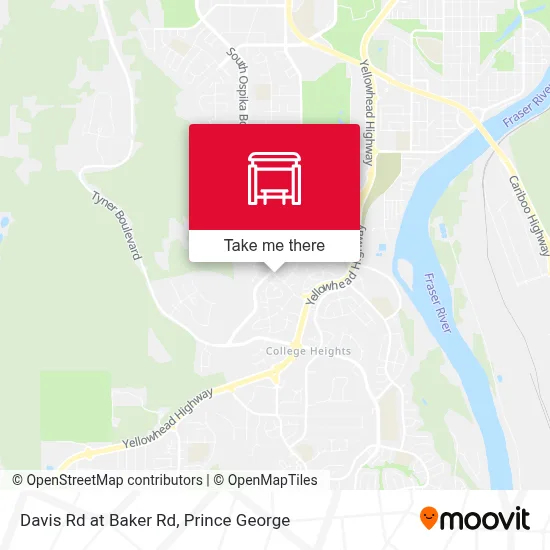 Davis Rd at Baker Rd map