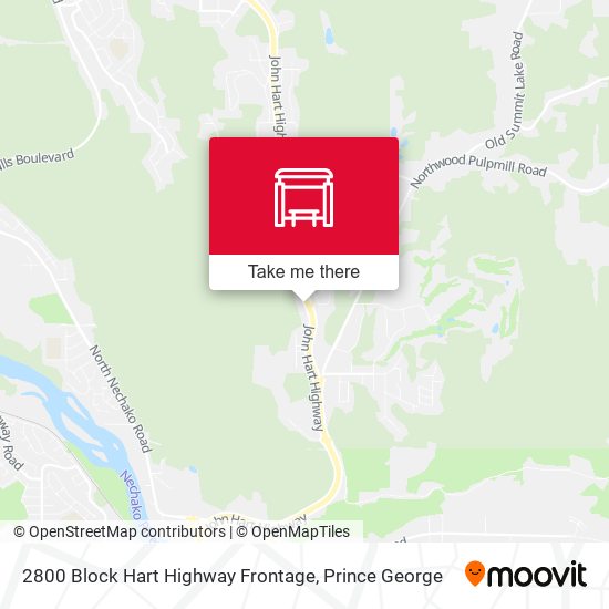 2800 Block Hart Highway Frontage map