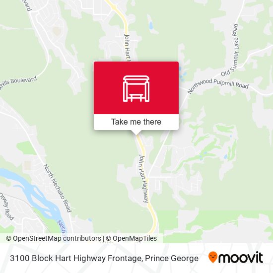 3100 Block Hart Highway Frontage map