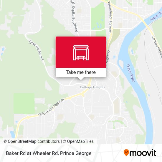 Baker Rd at Wheeler Rd map