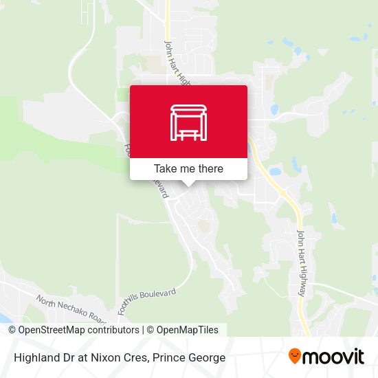 Highland Dr at Nixon Cres map