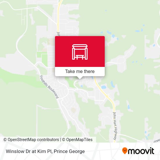 Winslow Dr at Kim Pl map