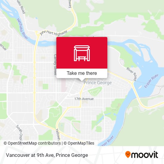 Vancouver at 9th Ave map