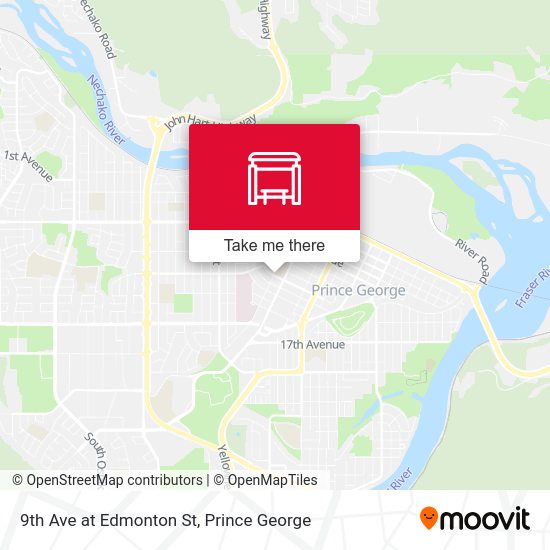 9th Ave at Edmonton St map