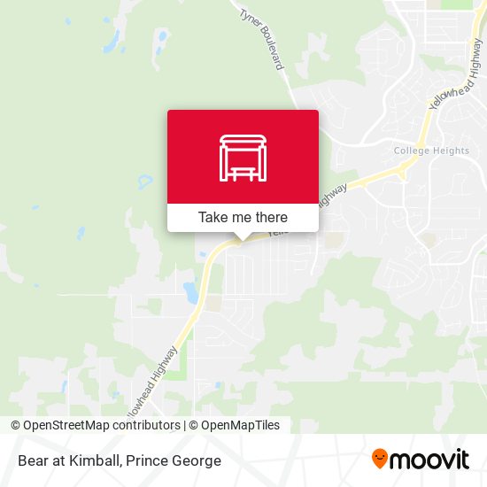 Bear at Kimball map