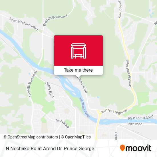 N Nechako Rd at Arend Dr map