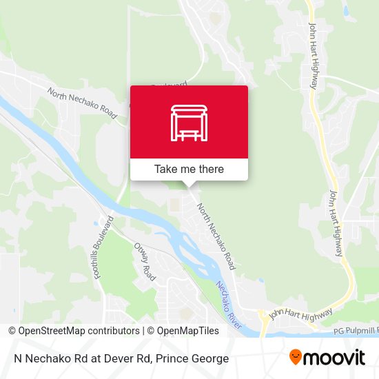 N Nechako Rd at Dever Rd map