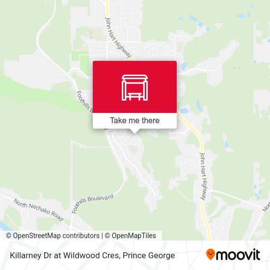 Killarney Dr at Wildwood Cres map