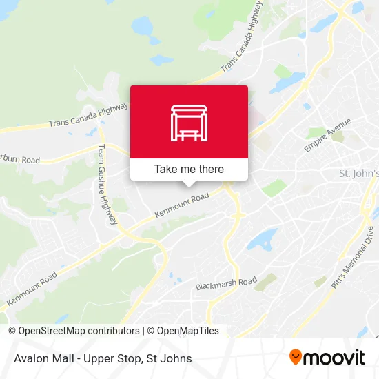 Avalon Mall - Upper Stop map