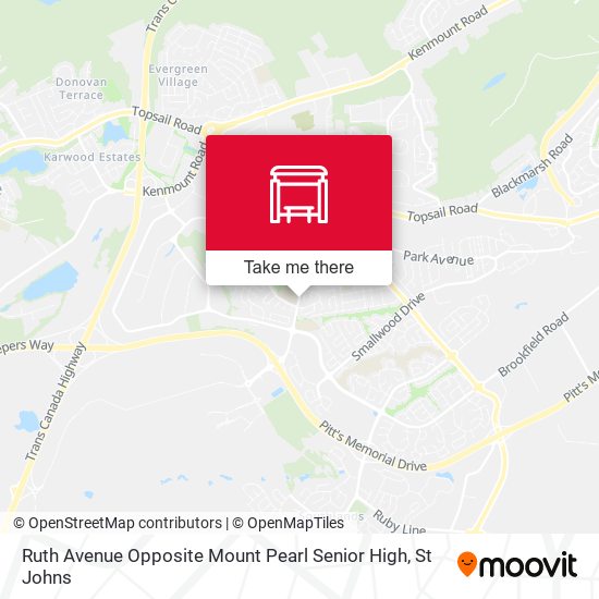 Ruth Avenue Opposite Mount Pearl Senior High map