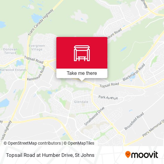 Topsail Road at Humber Drive map