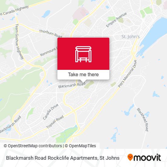 Blackmarsh Road Rockclife Apartments map