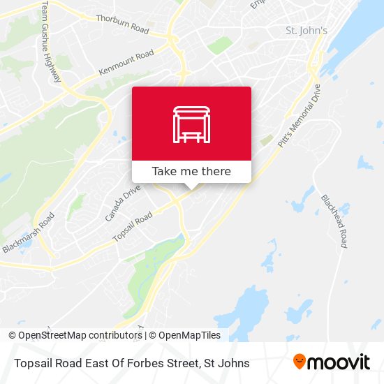 Topsail Road East Of Forbes Street map