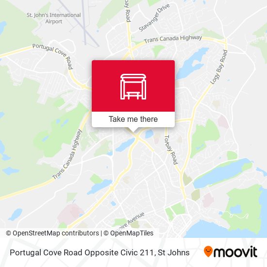 Portugal Cove Road Opposite Civic 211 map
