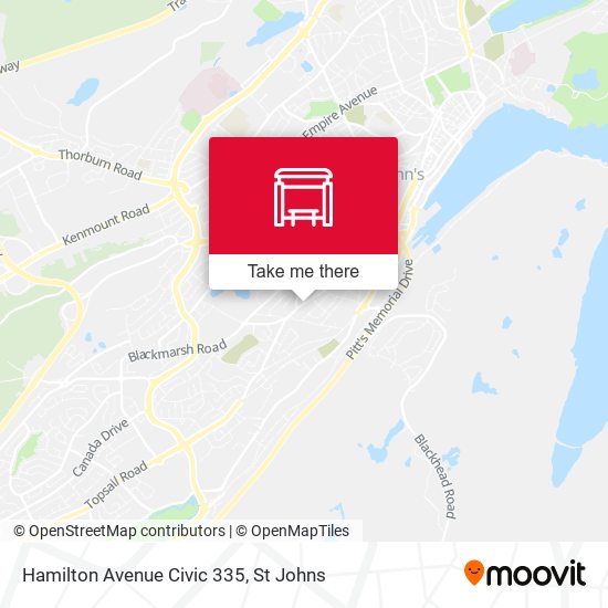 Hamilton Avenue Civic 335 map