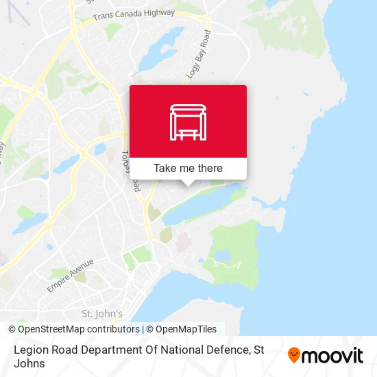 Legion Road Department Of National Defence map