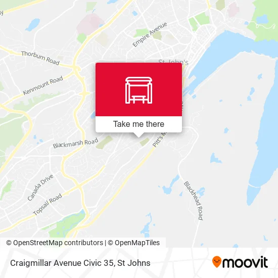 Craigmillar Avenue Civic 35 map