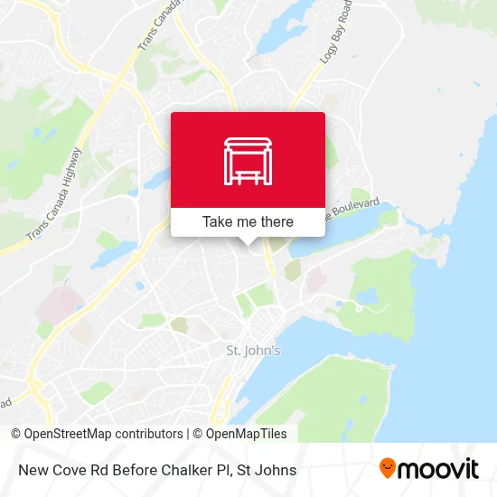New Cove Rd Before Chalker Pl map