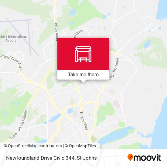 Newfoundland Drive Civic 344 map